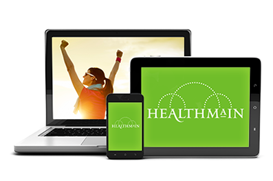 HealthMain on laptop